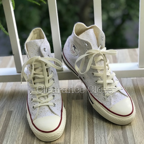 NWT Converse Ctas HI White Stars 🌟 W AUTHENTIC - Picture 2 of 7